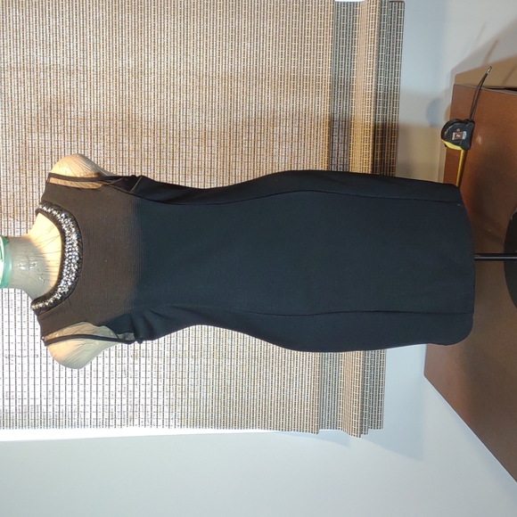 Deb Dresses & Skirts - Gorgeous Size 13 Sheer Shoulder with Sequin Decor Black Formal Cocktail Dress